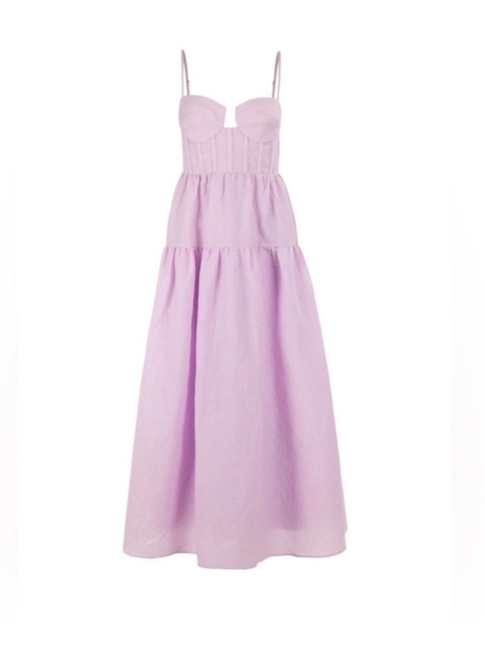 Maison Amory Windsor maxi dress in lilac rose